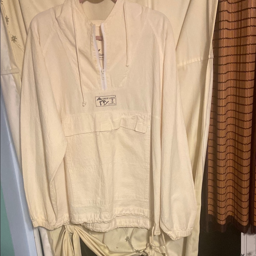 Cream Bomber Jacket